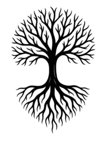 baumstruktur-mit-wurzeln-tattoo-vorlage