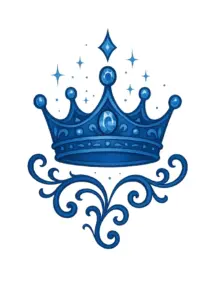 elegante-krone-in-blau-mit-juwelen
