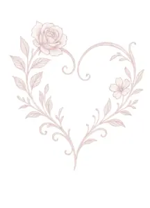 filigranes-herzdesign-florale-elemente-oberschenkel-rosa