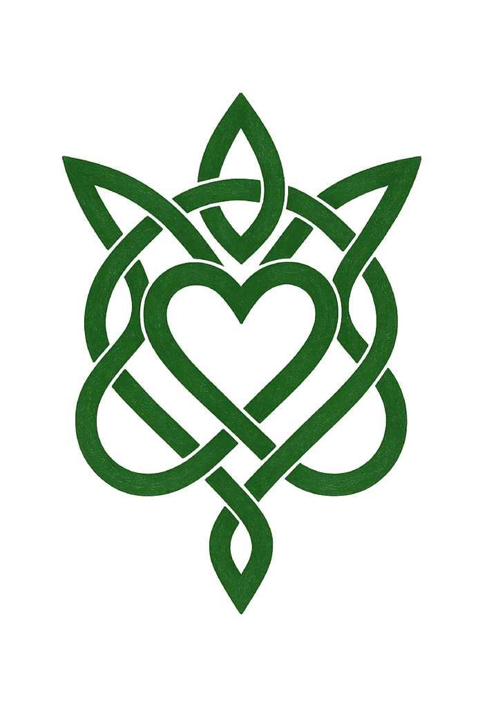 Tattoovorlage keltischer Knoten mit Herzsymbol