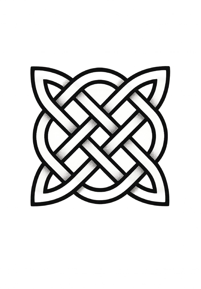 Tattoovorlage keltisches Knotenmuster für die Hand