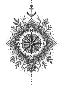 kompass-mit-floralen-akzenten-und-nautischen-symbolen
