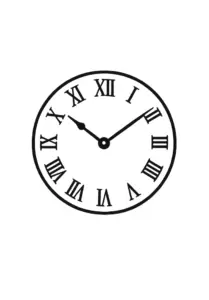 minimalistische-uhr-mit-roemischen-ziffern-tattoo-vorlage