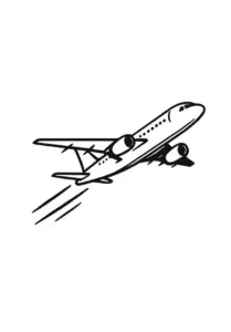 minimalistisches-flugzeug-tattoo-in-voller-fahrt