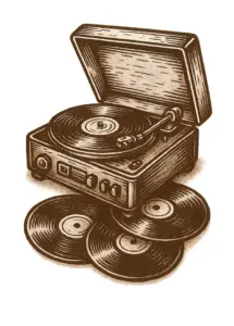 plattenspieler-mit-schallplatten-musikdesign-tattoo