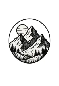 stilisiert-berglandschaft-mit-sonne-fuer-oberarm-tattoo