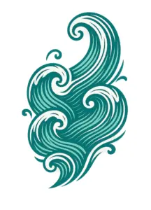 stilisiertes-wellenmuster-maritimes-tattoo-vorlage