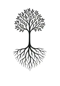 tattoovorlage-baum-mit-wurzeln-in-schwarz-weiss