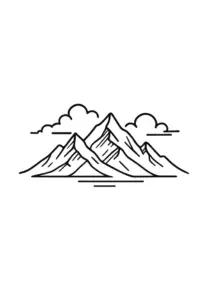 tattoovorlage-bergpanorama-mit-wolken-minimalistisch