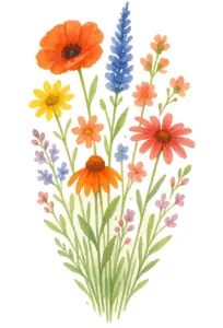 tattoovorlage-blumenwiese-bunt-mit-lebendigen-farben