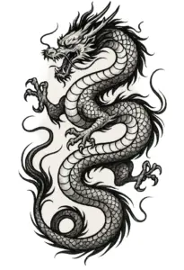 tattoovorlage-drachen-im-asiatischen-stil-fuer-maenner