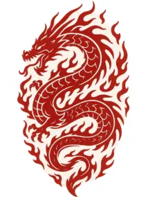 tattoovorlage-drachen-mit-feurigen-details