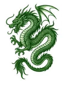 tattoovorlage-eines-kraftvollen-drachen-fuer-den-ruecken