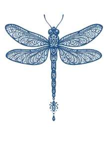 tattoovorlage-elegante-libelle-mit-filigranen-mustern