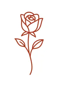 tattoovorlage-elegante-rose-minimalistisches-design