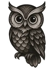 tattoovorlage-eule-mit-grossen-augen-und-detailreichtum