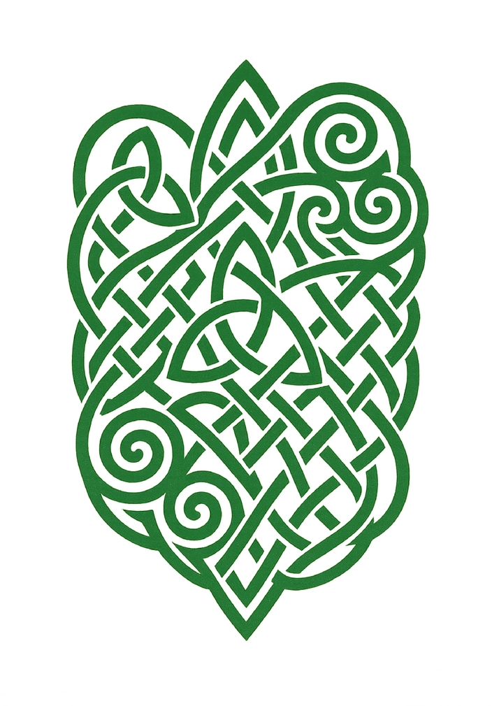 Tattoovorlage keltisches Design für Oberschenkel