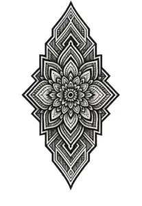 tattoovorlage-mandala-mit-geometrischen-mustern-fuer-wade