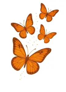 tattoovorlage-mit-bunten-schmetterlingen-im-flug