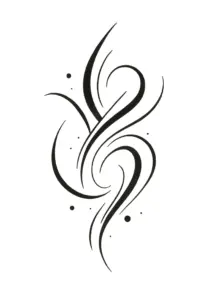 tattoovorlage-mit-dynamischen-tribal-linien-und-punkten