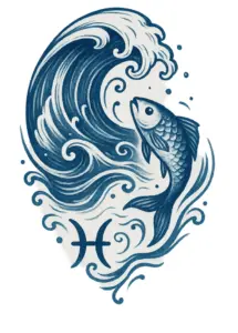 tattoovorlage-mit-fisch-und-welle-fuer-oberarm-tattoos