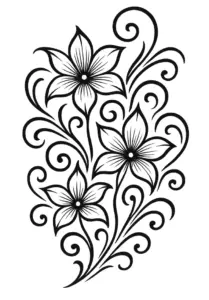 tattoovorlage-mit-floralen-mustern-und-geschwungenen-linien