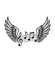 tattoovorlage-mit-fluegeln-und-notenlinie-fuer-musikliebhaber