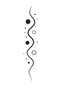 tattoovorlage-mit-geschwungener-linie-und-geometrischen-formen