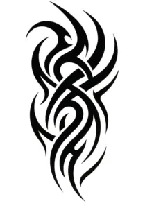 tattoovorlage-mit-tribalem-design-und-geschwungenen-linien