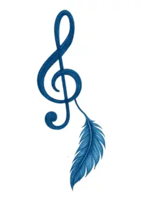 tattoovorlage-notenschluessel-mit-feder-fuer-musikliebhaber