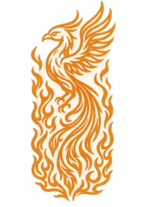 tattoovorlage-phoenix-mit-flammen-fuer-oberarm