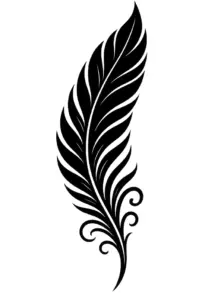 tattoovorlage-stilisierte-feder-mit-eleganten-details