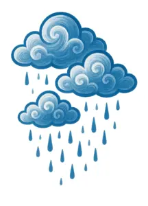 tattoovorlage-stilisierte-wolken-mit-regen-in-blau
