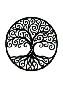 tattoovorlage-stilisierter-baum-des-lebens-mit-aesten-und-wurzeln