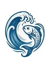 tattoovorlage-stilisiertes-wellenmotiv-mit-fisch