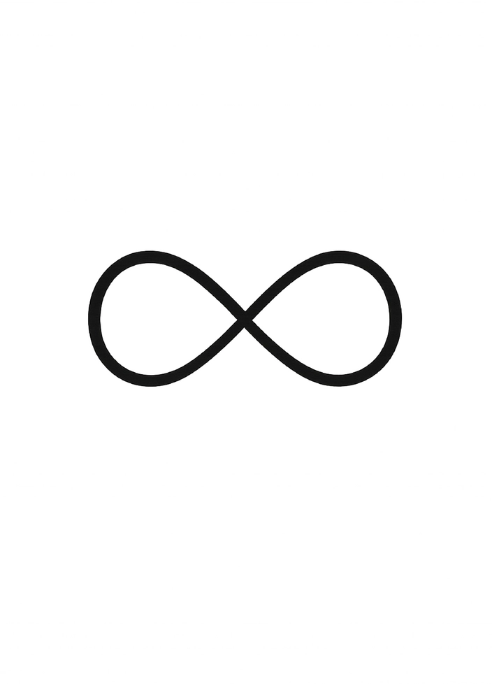 Tattoovorlage Unendlichkeit Symbol Minimalistisch