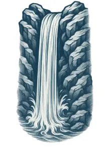 tattoovorlage-wasserfall-zwischen-felsen-fuer-maenner