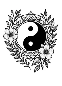 tattoovorlage-yin-yang-symbol-mit-floralen-details