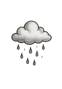 wolke-mit-regentropfen-fuss-tattoo