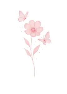zarte-blume-mit-schmetterlingen-tattoo-handgelenk